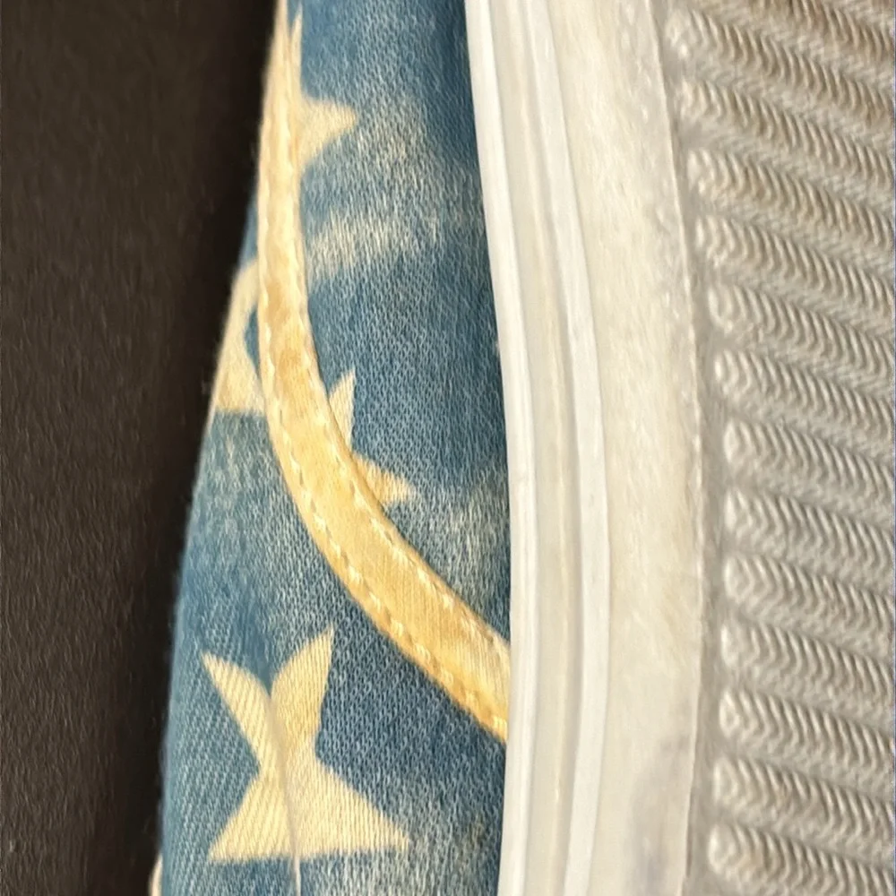 Blue sneakers with white stars - Picture 5 of 8